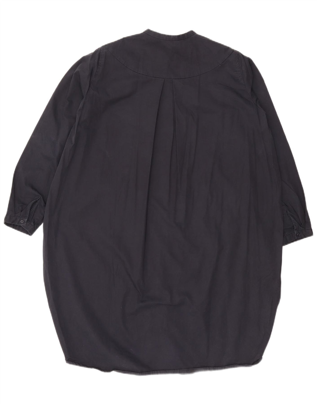 Cos Womens Oversized Shirt Dress EU 36 Small Navy Blue Cotton