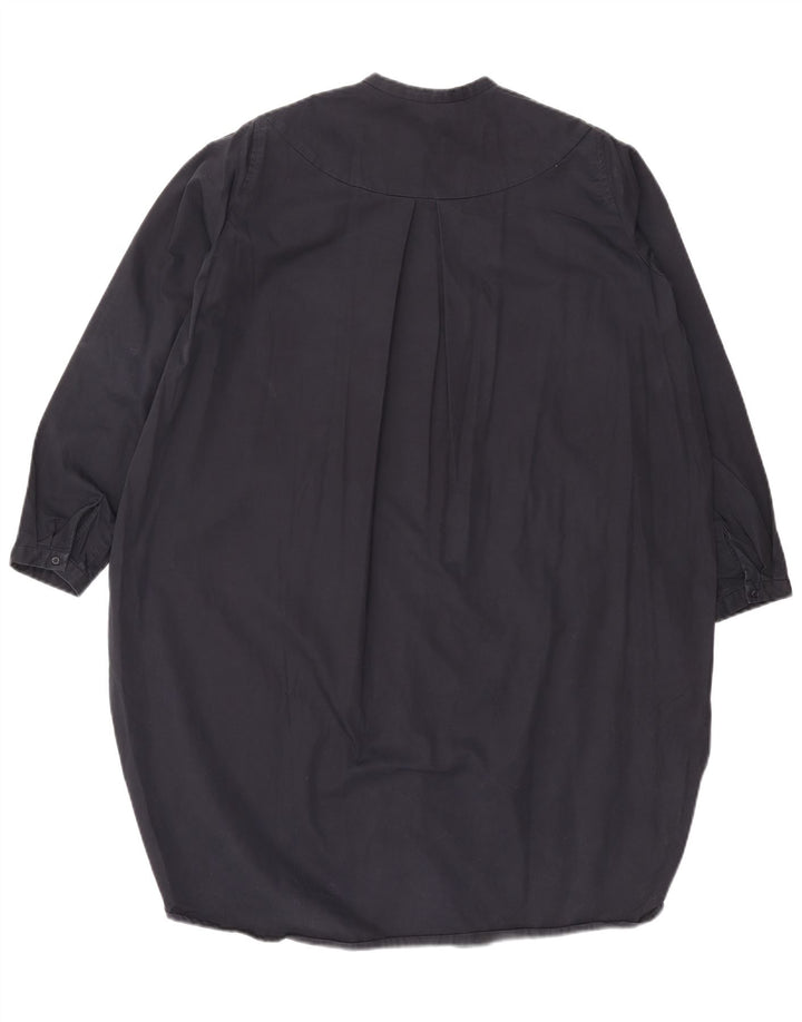 Cos Womens Oversized Shirt Dress EU 36 Small Navy Blue Cotton