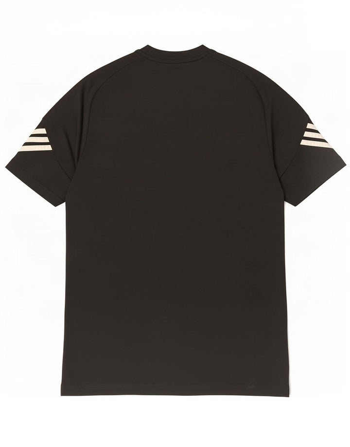 Adidas Mens Climalite Graphic T-Shirt Top Medium Black Polyester