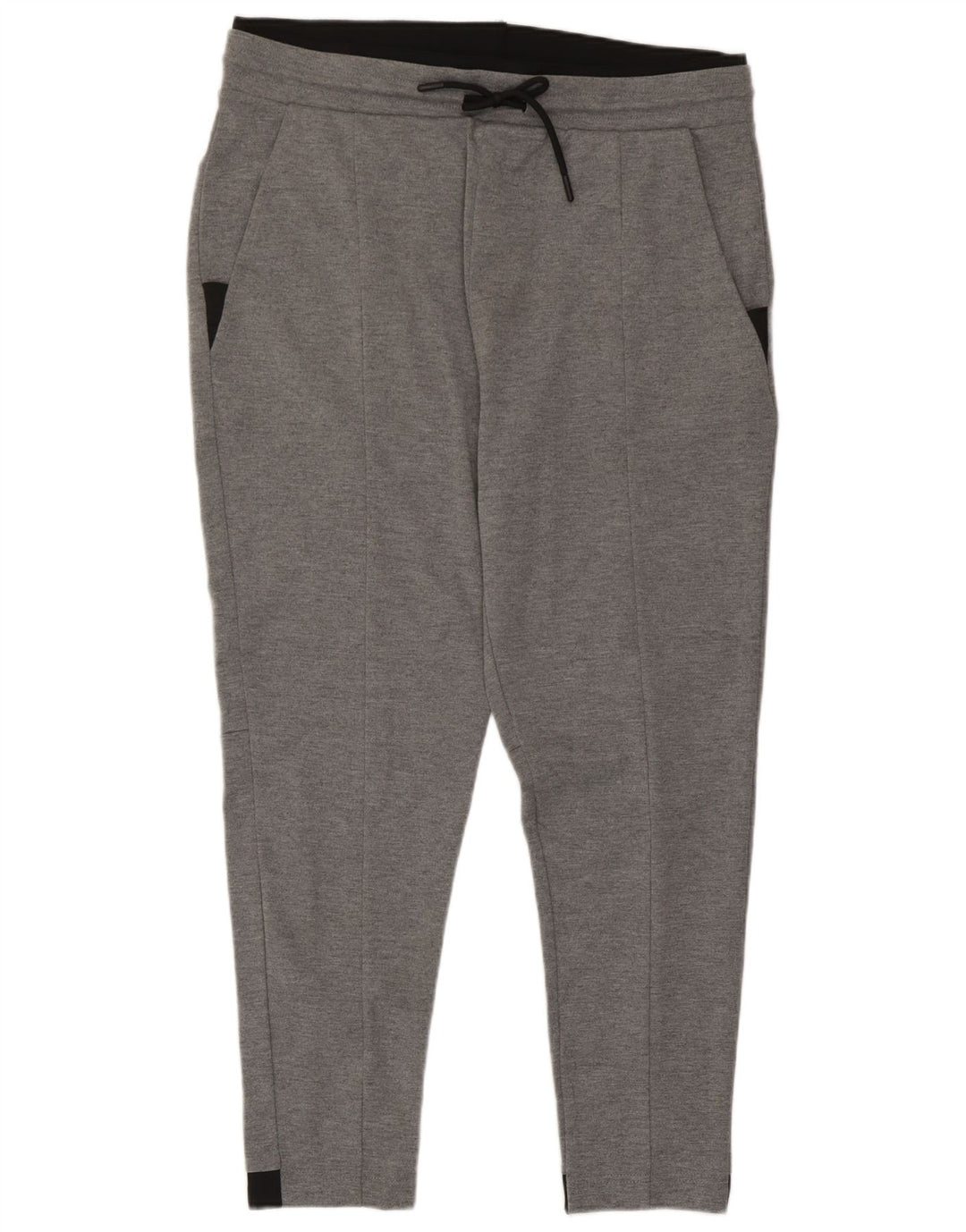 Zara Womens Tracksuit Trousers UK 18 XL Grey Colourblock Polyester