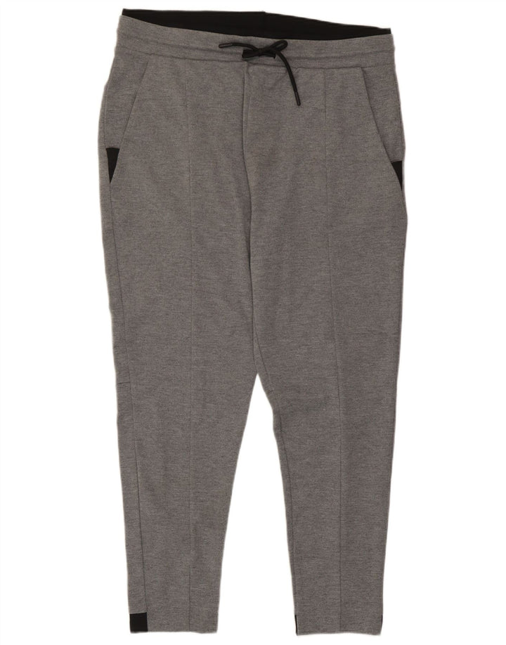 Zara Womens Tracksuit Trousers UK 18 XL Grey Colourblock Polyester