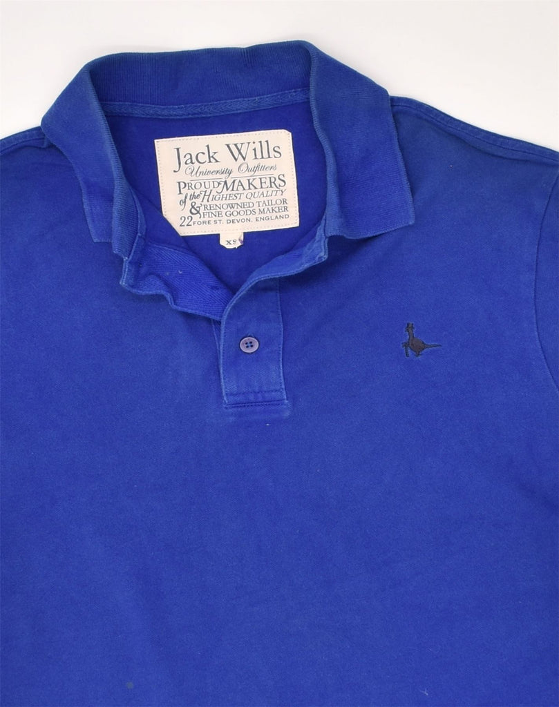 JACK WILLS Mens Polo Shirt XS Blue Cotton | Vintage Jack Wills | Thrift | Second-Hand Jack Wills | Used Clothing | Messina Hembry 