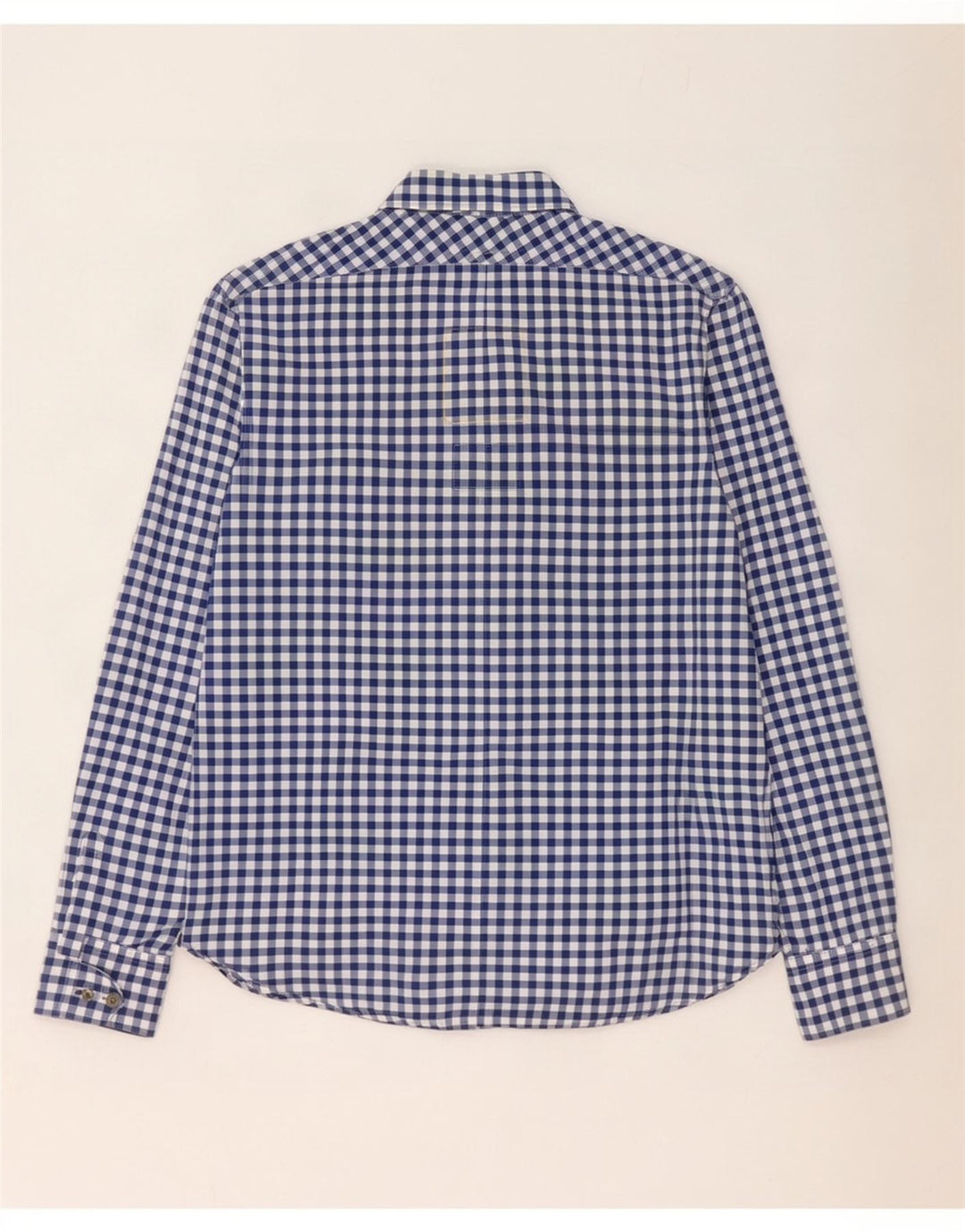 G-Star Mens Shirt Medium Blue Gingham Cotton