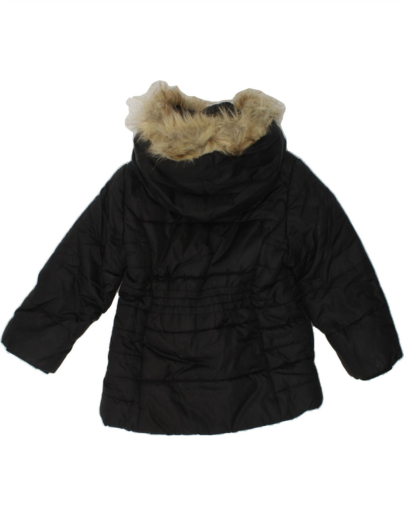 TOMMY HILFIGER Girls Hooded Padded Jacket 3-4 Years Black Polyester | Vintage Tommy Hilfiger | Thrift | Second-Hand Tommy Hilfiger | Used Clothing | Messina Hembry 