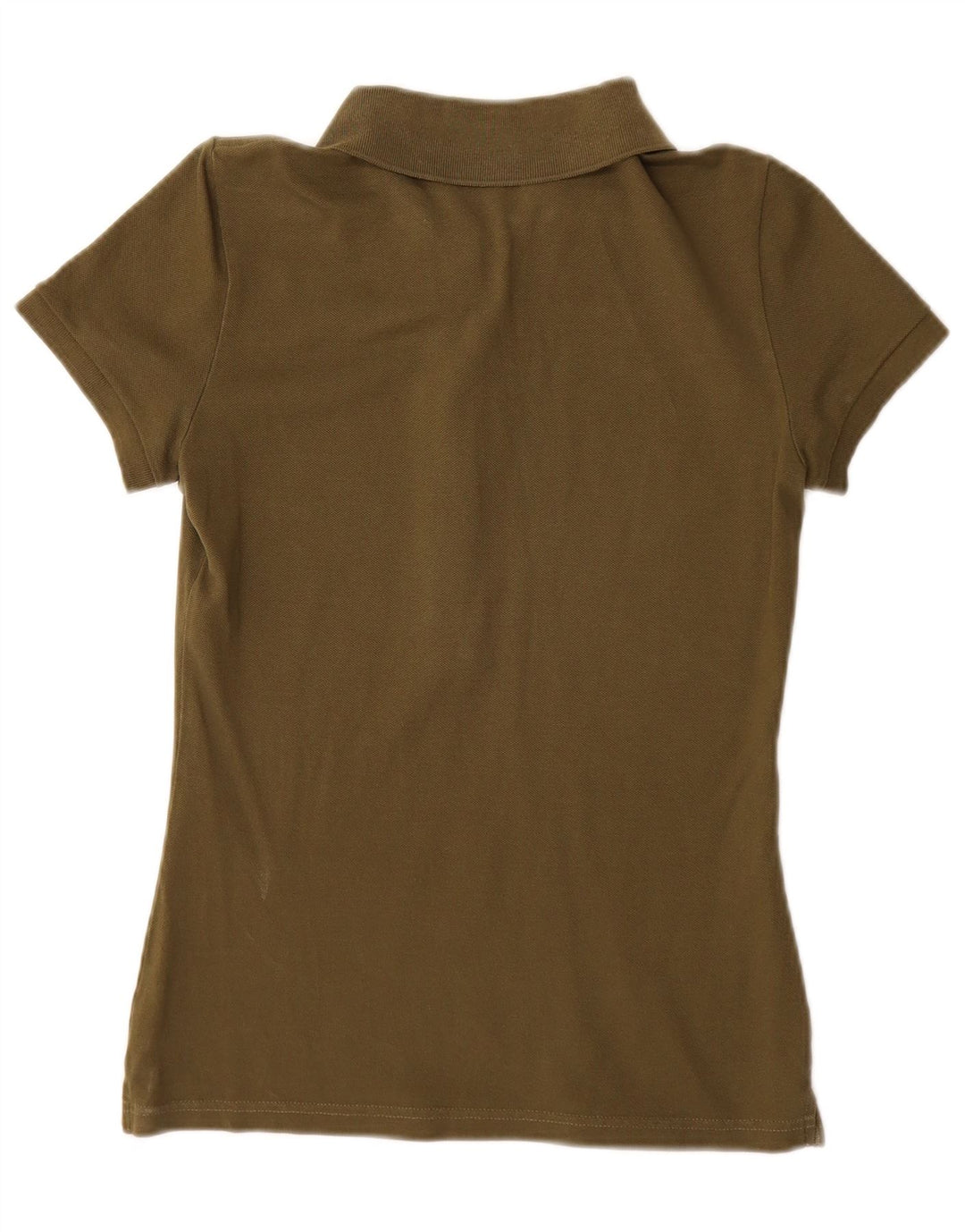 Lacoste Womens Polo Shirt Size 38 Medium Khaki Cotton
