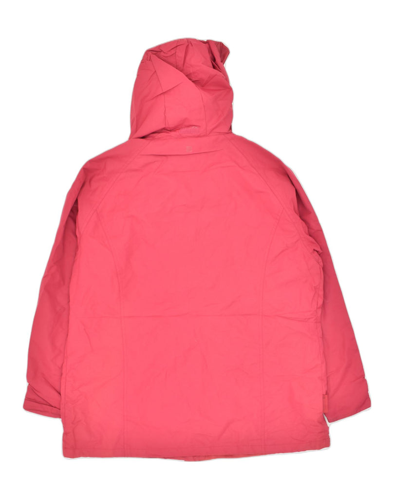 MOUNTAIN WAREHOUSE Womens Hooded Rain Jacket UK 20 2XL  Pink Polyester | Vintage Mountain Warehouse | Thrift | Second-Hand Mountain Warehouse | Used Clothing | Messina Hembry 