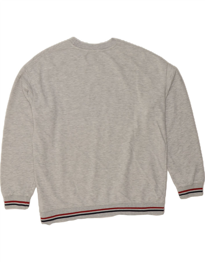 PULL & BEAR Womens Oversized Sweatshirt Jumper UK 10 Small Grey Flecked Vintage Pull & Bear and Second-Hand Pull & Bear from Messina Hembry 