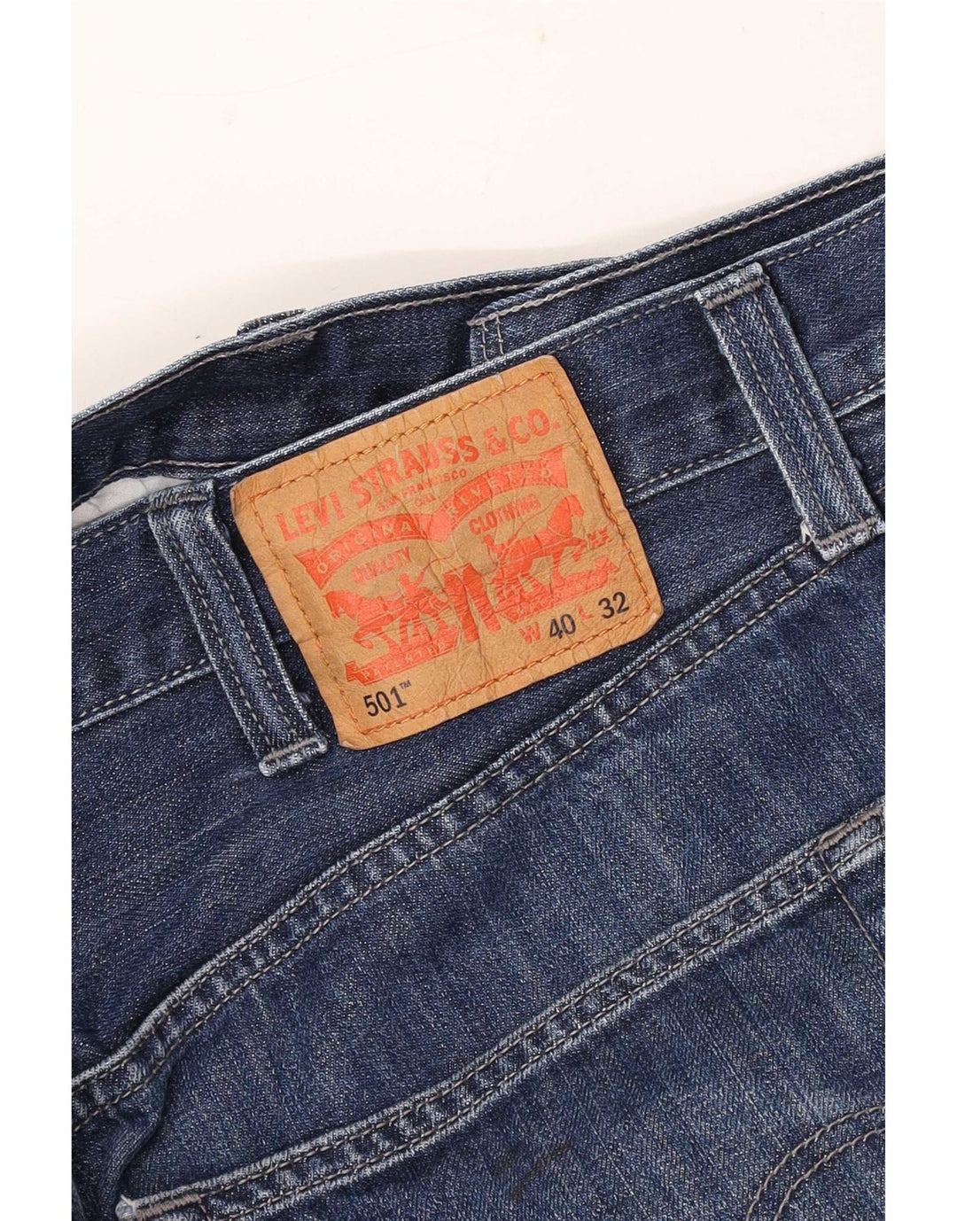 Levi's Mens Straight Jeans W40 L32 Blue Classic