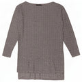 Zara Womens Long Sleeve Tunic Top UK 10 Small Grey Check