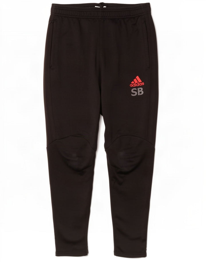 Adidas Mens Tracksuit Trousers Medium Black Polyester