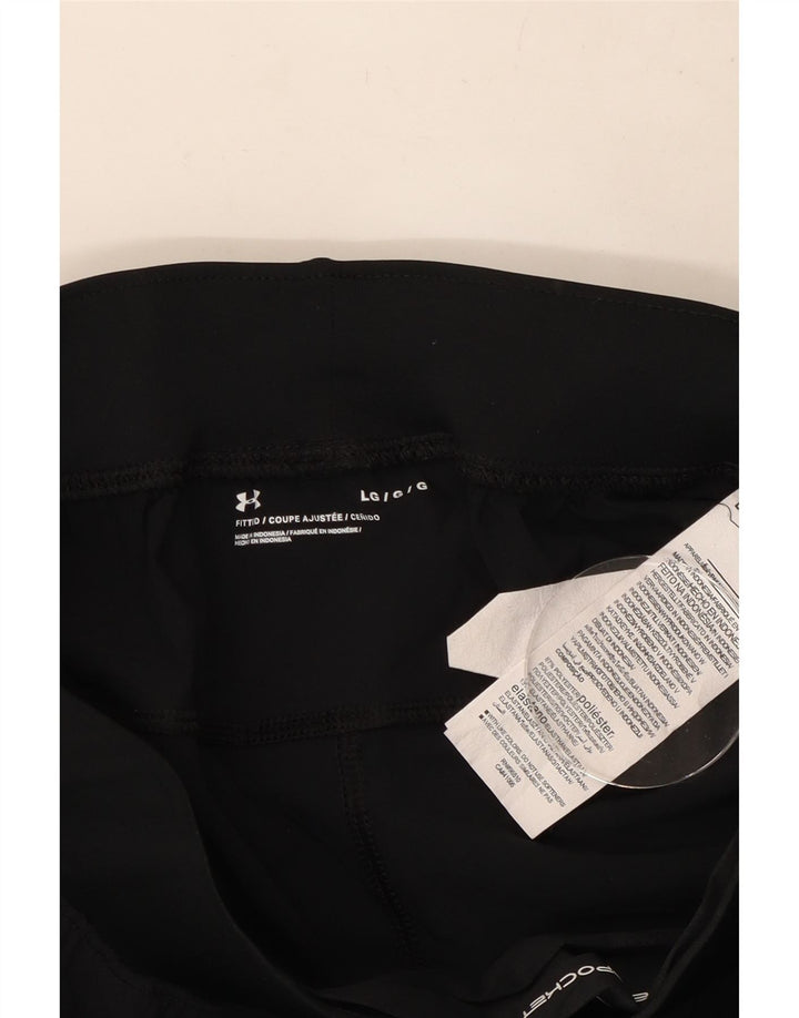 Under Armour Womens Tracksuit Trousers UK 14 Large  Black Polyester