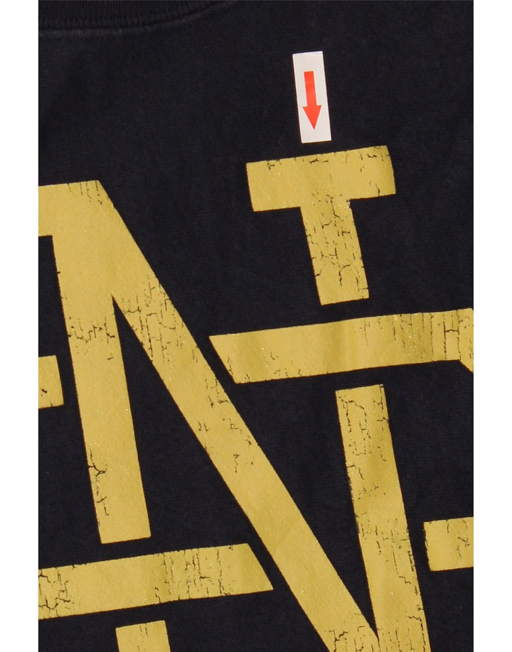 Champion Mens Reverse Weave Graphic Sweatshirt Jumper Medium Navy Blue