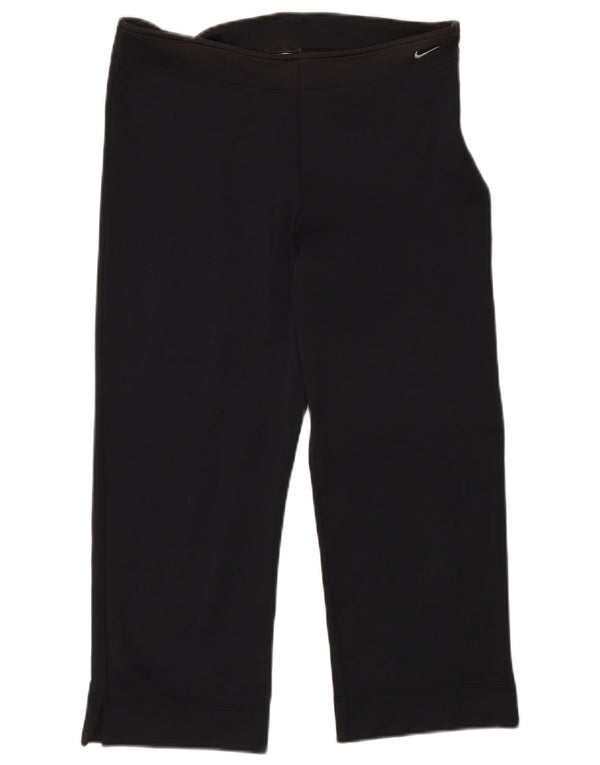 Nike Womens Dri Fit Tracksuit Trousers UK 14/16 Large  Navy Blue