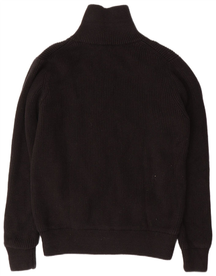 Pacific Trail Mens Cardigan Sweater Medium Black Cotton