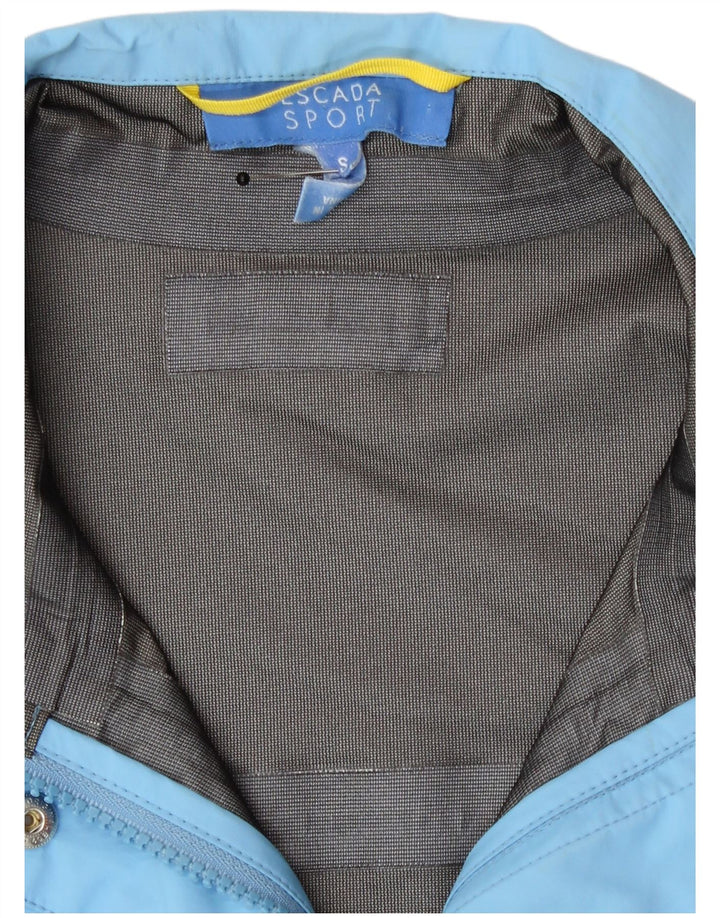 Escada Womens Oversized Rain Jacket UK 10 Small Blue