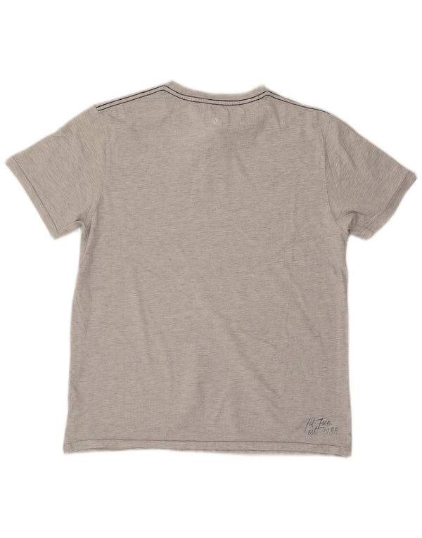 Fat Face Mens Graphic T-Shirt Top Medium Grey Cotton