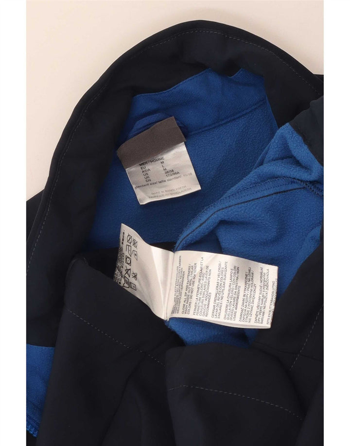 Jack Wolfskin Mens Tracksuit Top Jacket UK 36/38 Medium Navy Blue Polyester