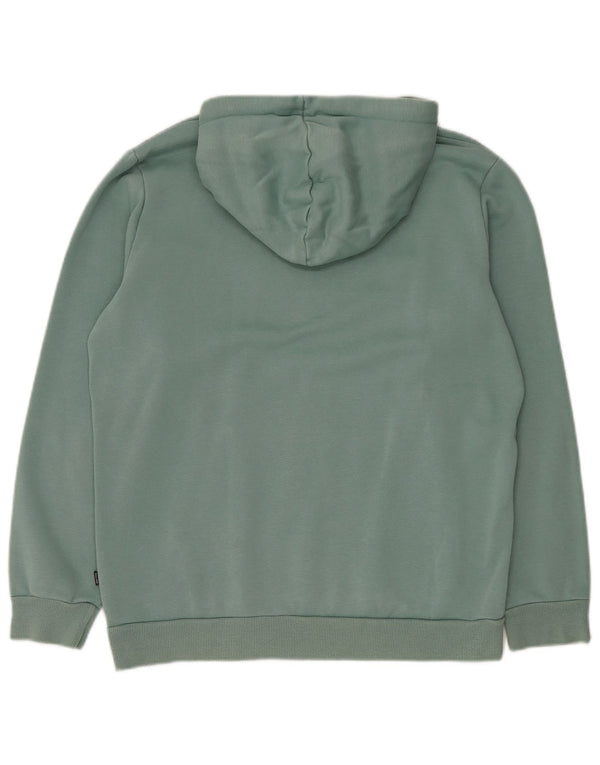Puma Mens Hoodie Jumper Medium Green Cotton