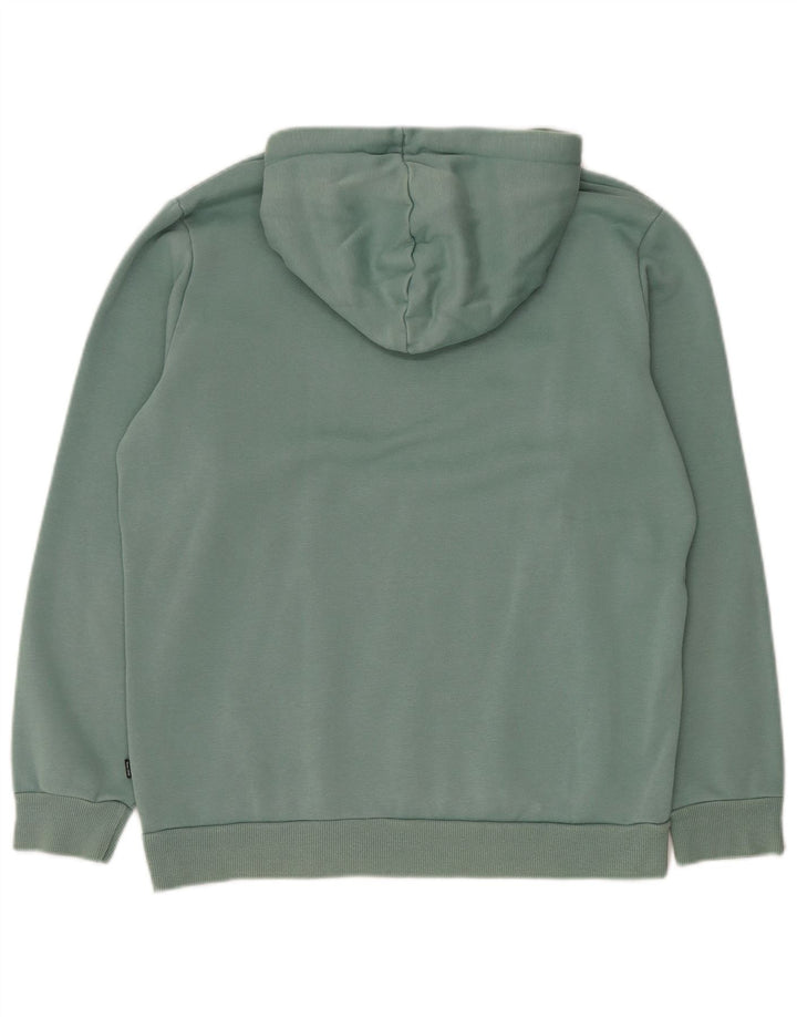 Puma Mens Hoodie Jumper Medium Green Cotton