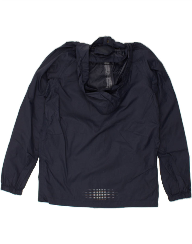 MOUNTAIN WAREHOUSE Boys Hooded Rain Jacket 12-13 Years Navy Blue Nylon | Vintage Mountain Warehouse | Thrift | Second-Hand Mountain Warehouse | Used Clothing | Messina Hembry 