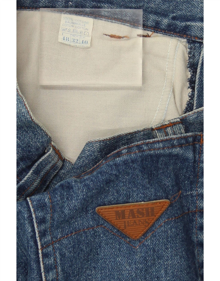 MASH Womens Denim Skirt IT 48 XL W30  Blue Cotton Vintage Mash and Second-Hand Mash from Messina Hembry 