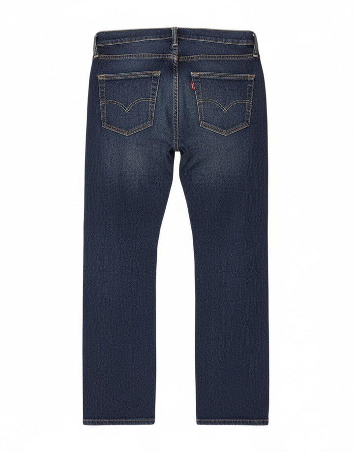 Levi's Mens 504 Straight Jeans W28 L28 Navy Blue Cotton
