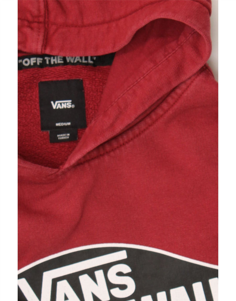 VANS Boys Graphic Hoodie Jumper 10-11 Years Medium Burgundy Vintage Vans and Second-Hand Vans from Messina Hembry 