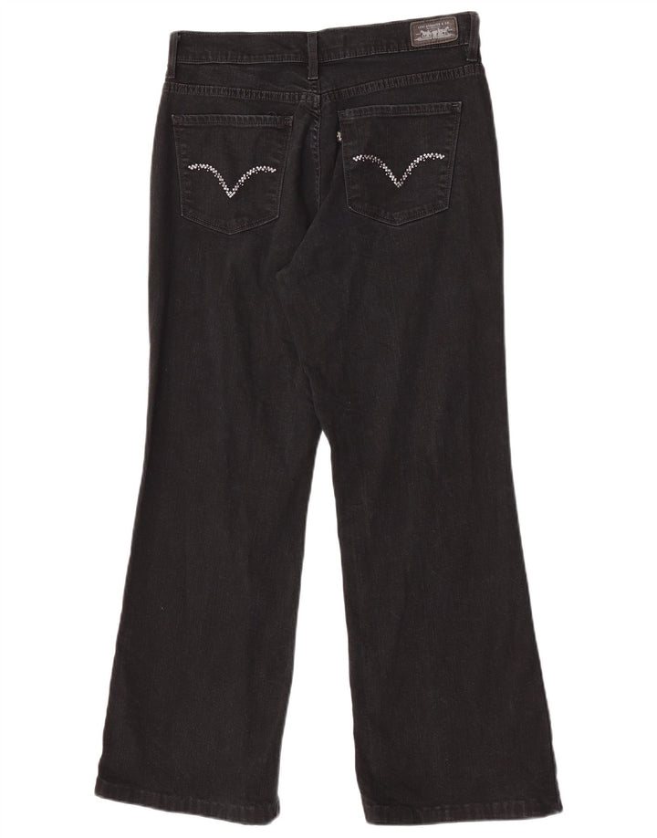 Levi's Womens 512 Slimming Bootcut Jeans US 8 Medium W27 L28 Black Cotton
