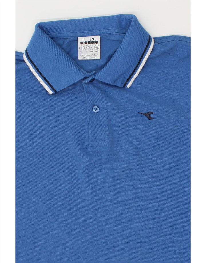 DIADORA Mens Polo Shirt Small Blue Vintage Diadora and Second-Hand Diadora from Messina Hembry 