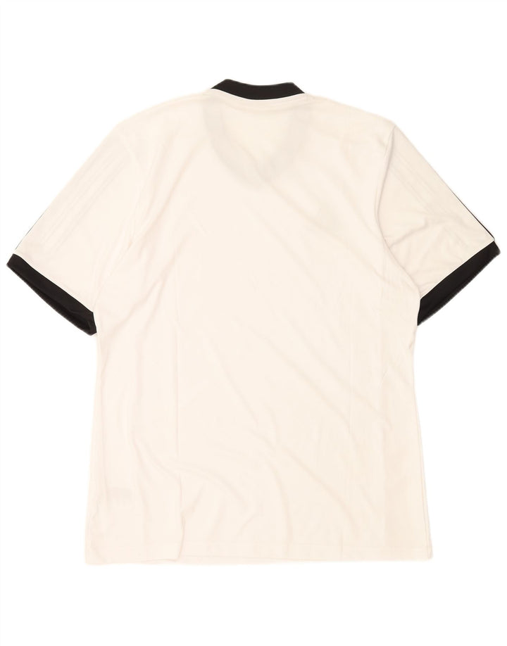 Adidas Mens Climalite T-Shirt Top Large White Polyester