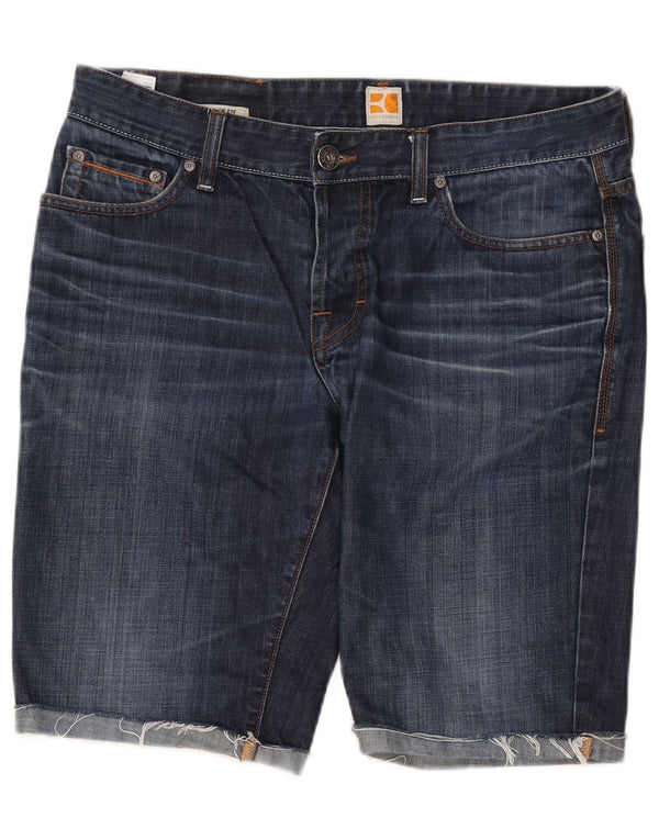 Hugo Boss Mens Denim Shorts W36 Large  Blue