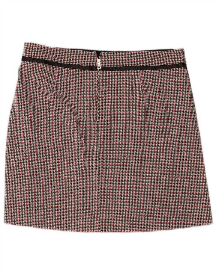 Liu Jo Womens Mini Skirt IT 48 XL W36  Multicoloured Houndstooth Viscose
