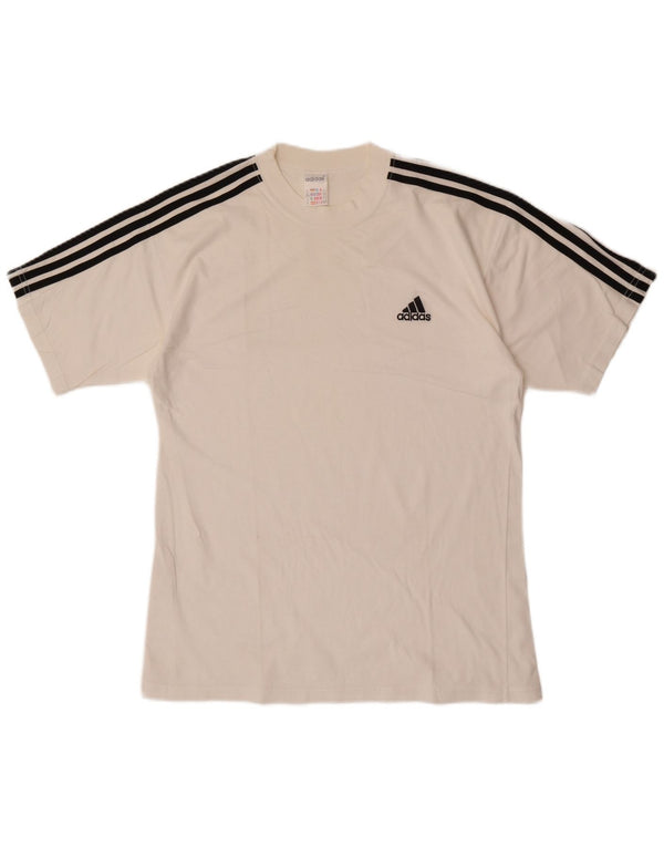 Adidas Mens T-Shirt Top UK 38/40 Medium White Cotton