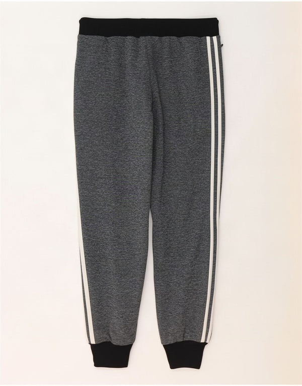 Adidas Womens Tracksuit Trousers Joggers UK 12 Medium Grey Colourblock