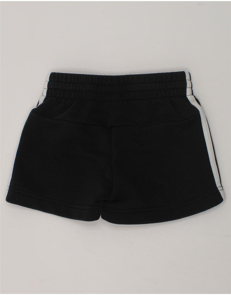 ADIDAS Girls Graphic Sport Shorts 7-8 Years Black Cotton | Vintage Adidas | Thrift | Second-Hand Adidas | Used Clothing | Messina Hembry 