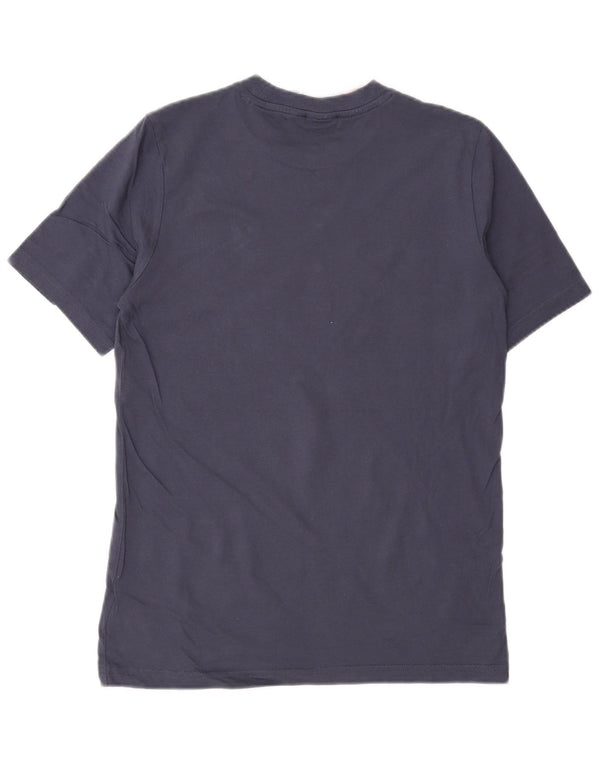 Adidas Boys Graphic T-Shirt Top 11-12 Years Navy Blue Cotton