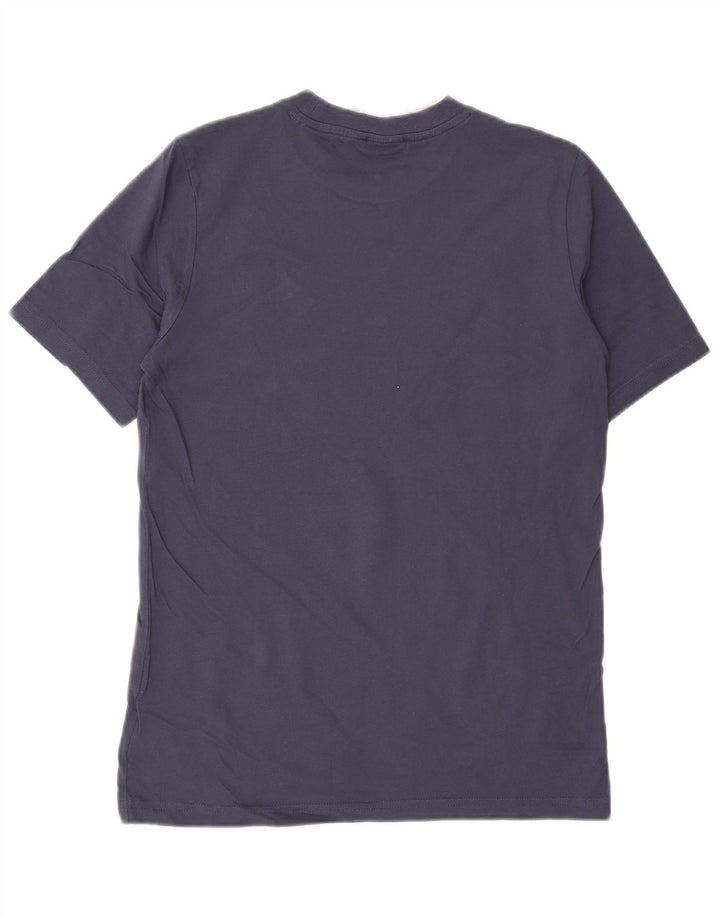 Adidas Boys Graphic T-Shirt Top 11-12 Years Navy Blue Cotton