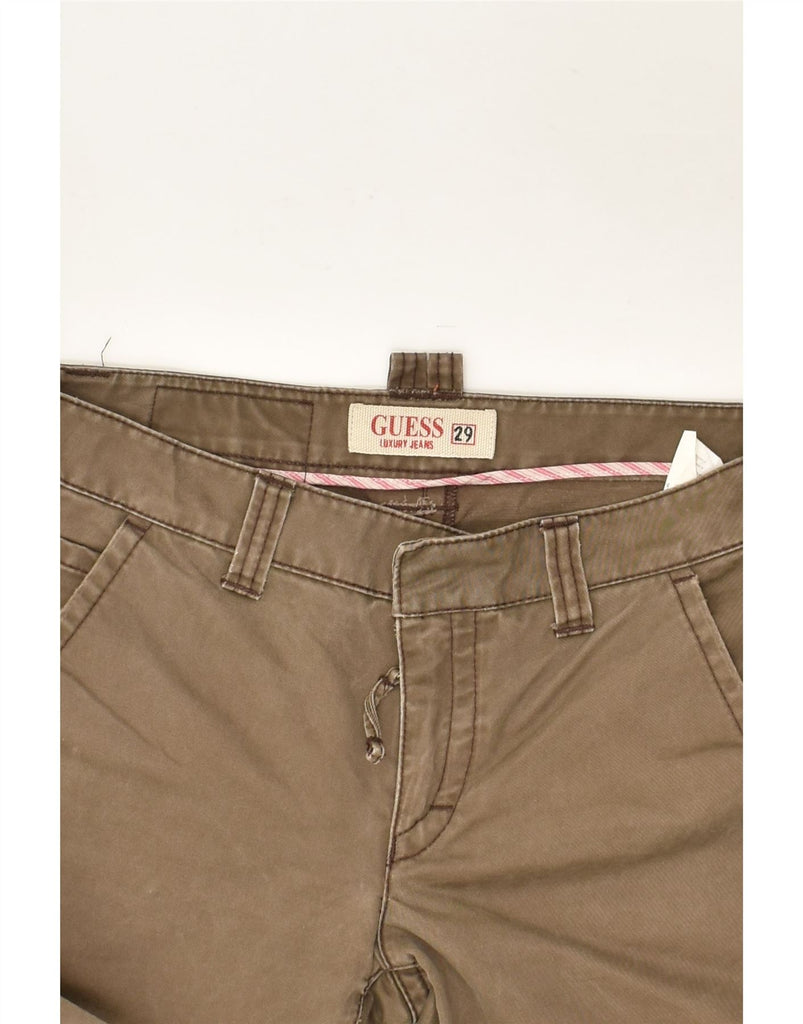 GUESS Mens Chino Shorts W29 Small Brown Cotton | Vintage Guess | Thrift | Second-Hand Guess | Used Clothing | Messina Hembry 