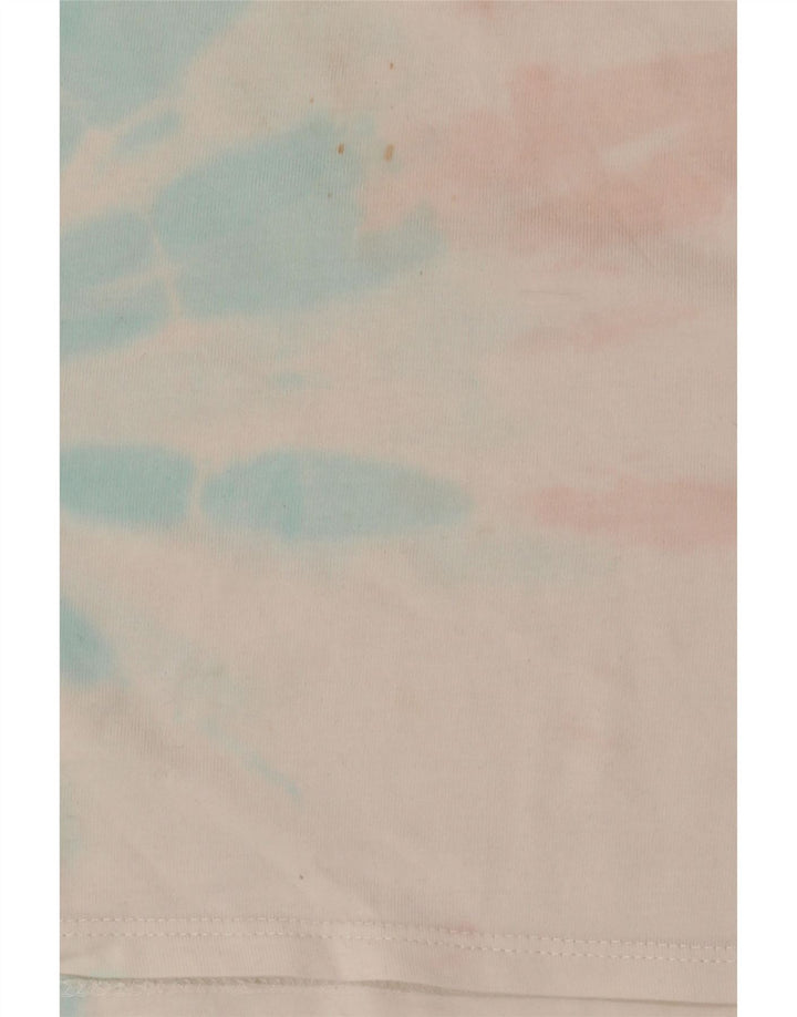 Levi's Womens T-Shirt Top UK 14 Medium White Tie Dye Cotton