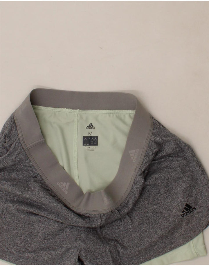 ADIDAS Womens Sport Shorts UK 12/14 Medium  Grey Vintage Adidas and Second-Hand Adidas from Messina Hembry 