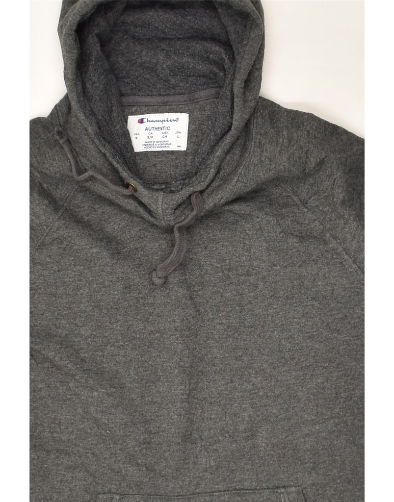 CHAMPION Womens Authentic Hoodie Jumper UK 10 Small Grey Cotton | Vintage Champion | Thrift | Second-Hand Champion | Used Clothing | Messina Hembry 