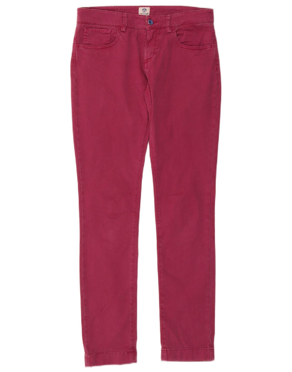 North Sails Womens Stretch Slim Jeans IT 42 Medium W30 L31 Pink Cotton