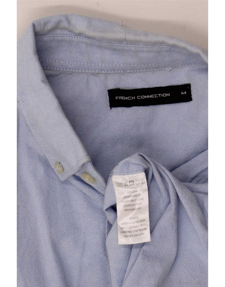 French Connection Mens Shirt Medium Blue Cotton