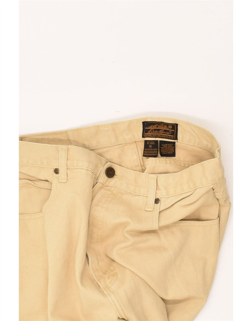 EDDIE BAUER Womens High Waist Tapered Jeans US 16 2XL W32 L32  Beige | Vintage Eddie Bauer | Thrift | Second-Hand Eddie Bauer | Used Clothing | Messina Hembry 