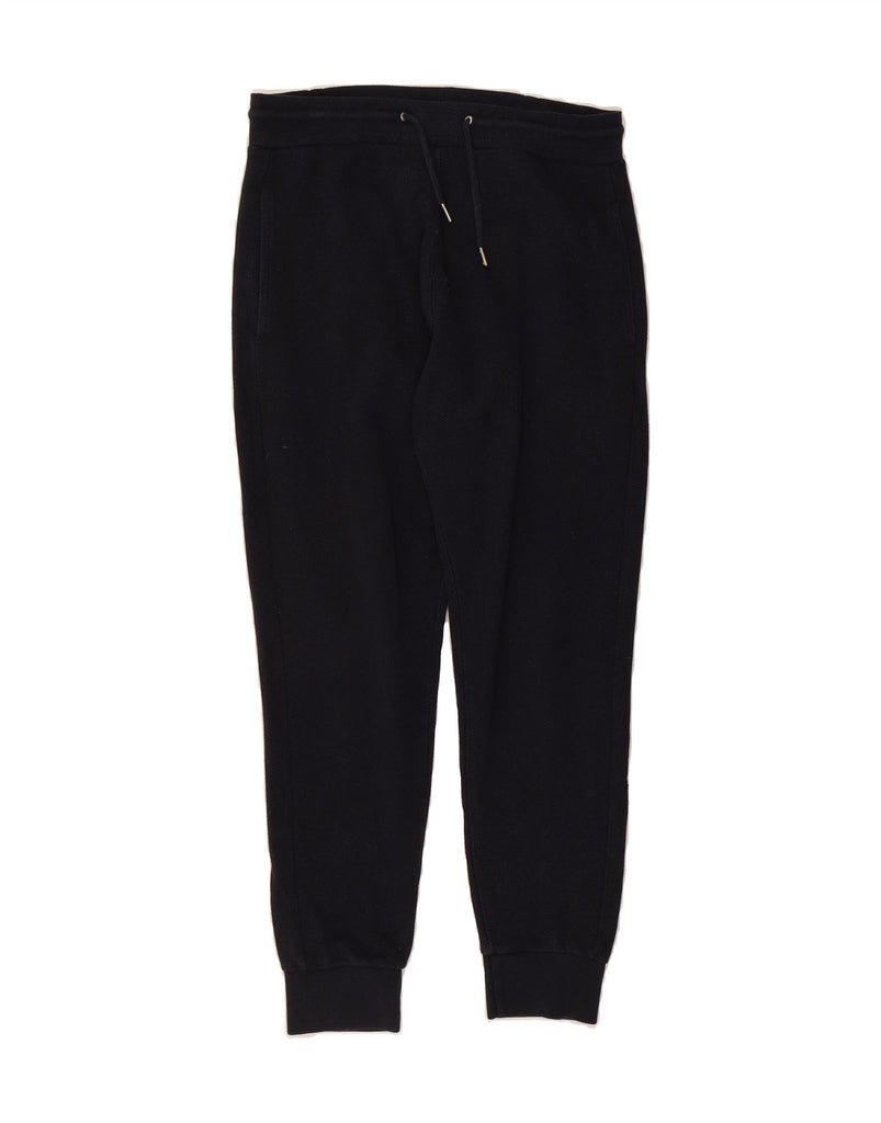 ZARA Womens Tracksuit Trousers Joggers UK 14 Medium  Navy Blue Cotton Vintage Zara and Second-Hand Zara from Messina Hembry 