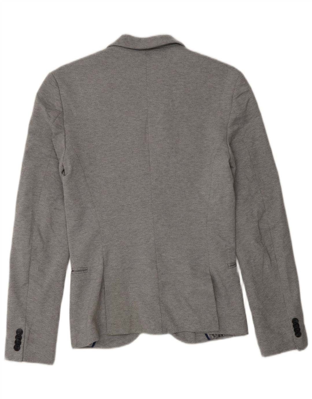 Zara Mens 1 Button Blazer Jacket UK 36 Small Grey