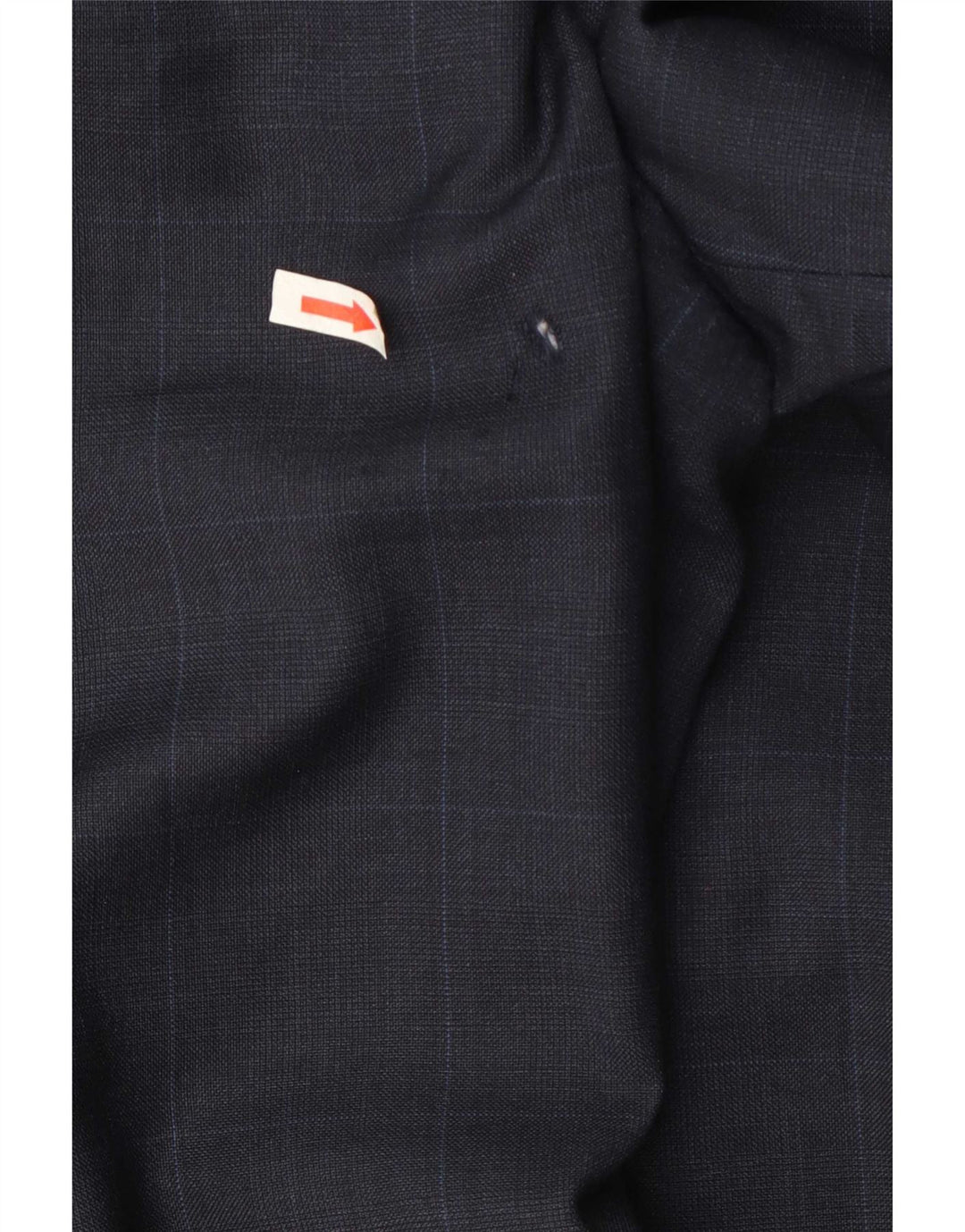 Marks & Spencer Mens 2 Button Blazer Jacket UK 46 XL Navy Blue Check Wool