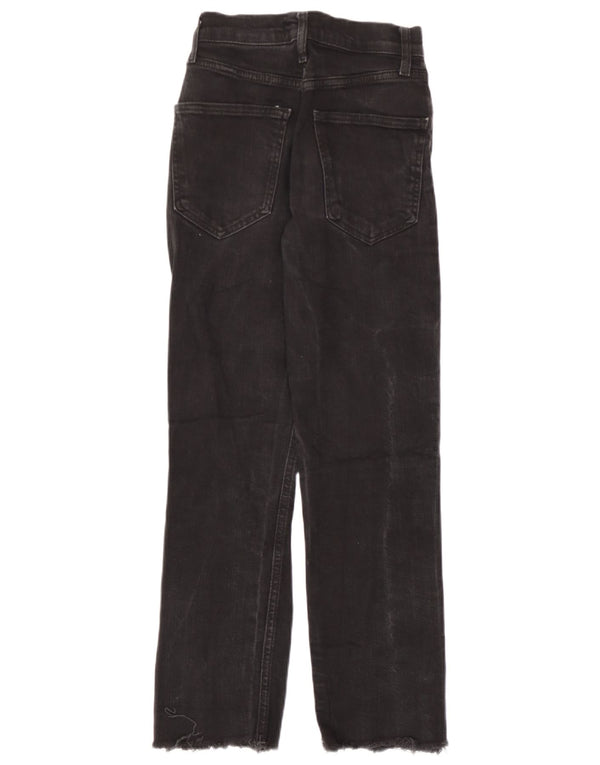 Zara Womens Straight Jeans EU 34 2XS W24 L26 Black