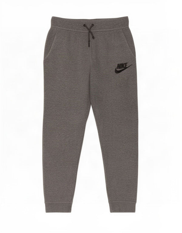 Nike Girls Tracksuit Trousers Joggers 13-14 Years XL Grey Flecked Cotton