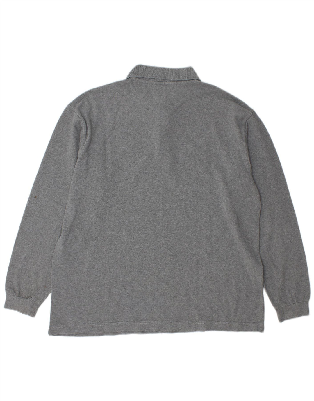 Kappa Mens Long Sleeve Polo Shirt Large Grey Cotton